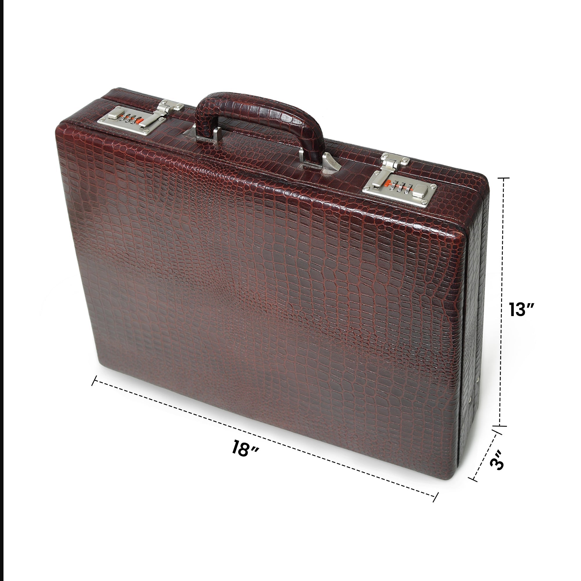 Executive Croco Leather Briefcase/Suitcase thumbnail 10