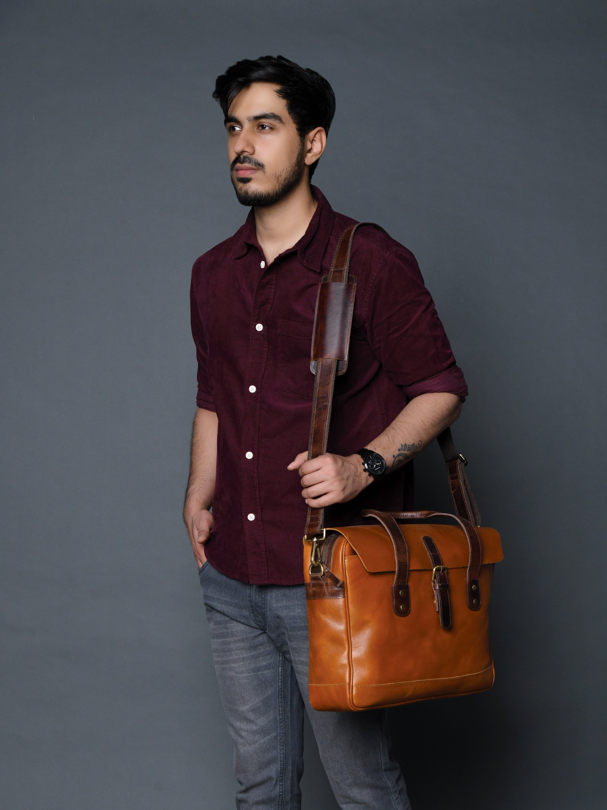 Executive Travel Briefcase Satchel Bag thumbnail 11