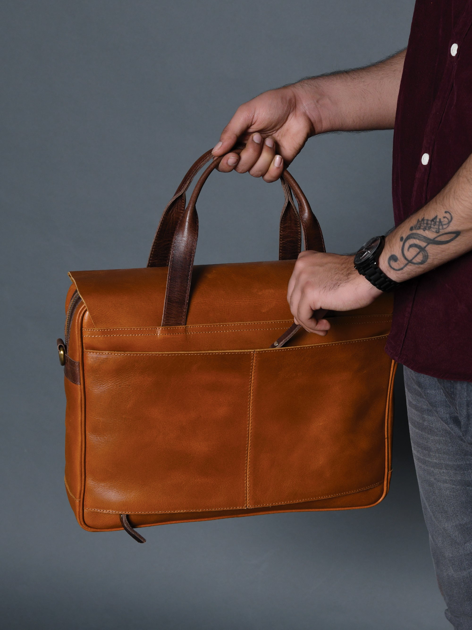 Executive Travel Briefcase Satchel Bag thumbnail 12