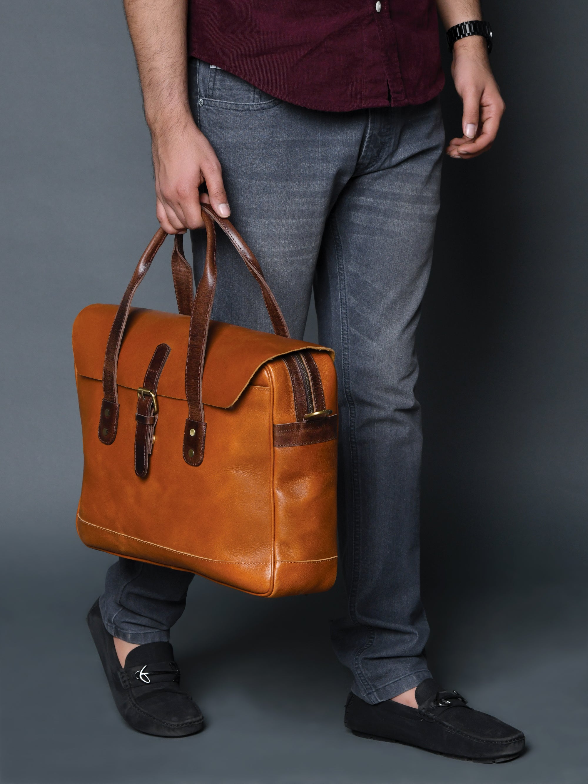 Executive Travel Briefcase Satchel Bag thumbnail 2
