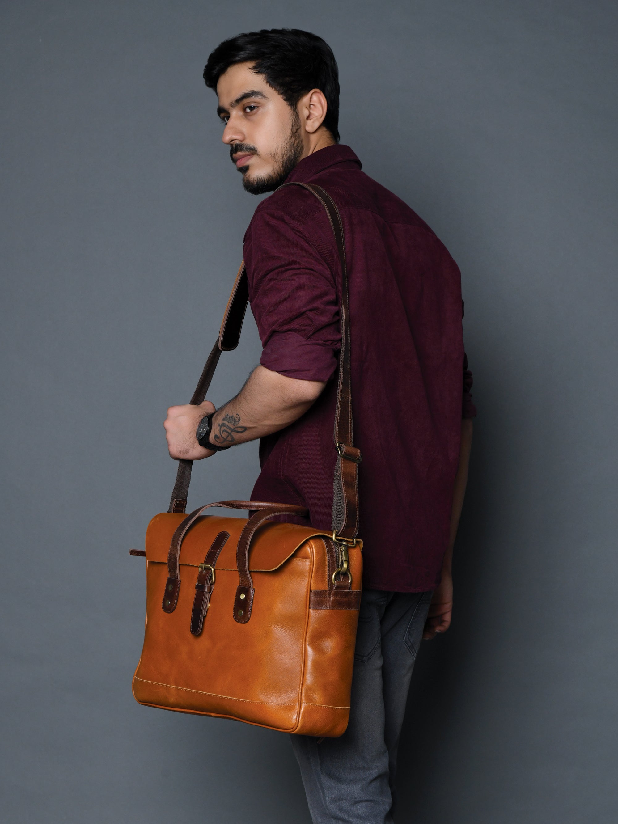 Executive Travel Briefcase Satchel Bag thumbnail 5