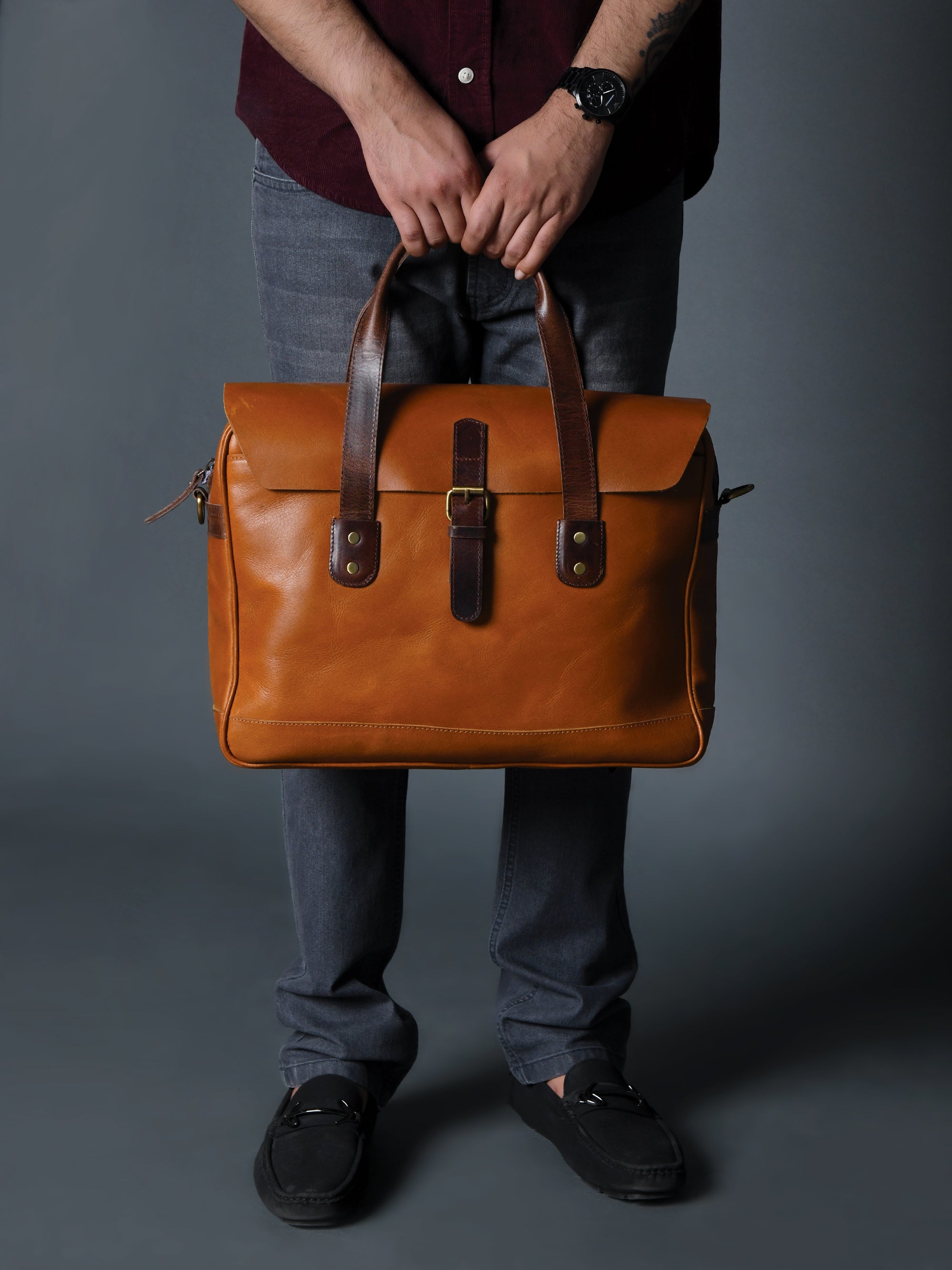 Executive Travel Briefcase Satchel Bag thumbnail 6