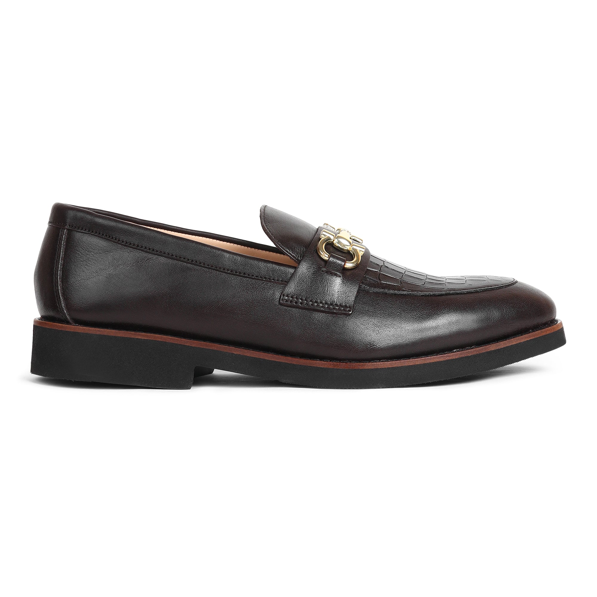 Brown Slip-On Genuine Leather Croco Print thumbnail 26
