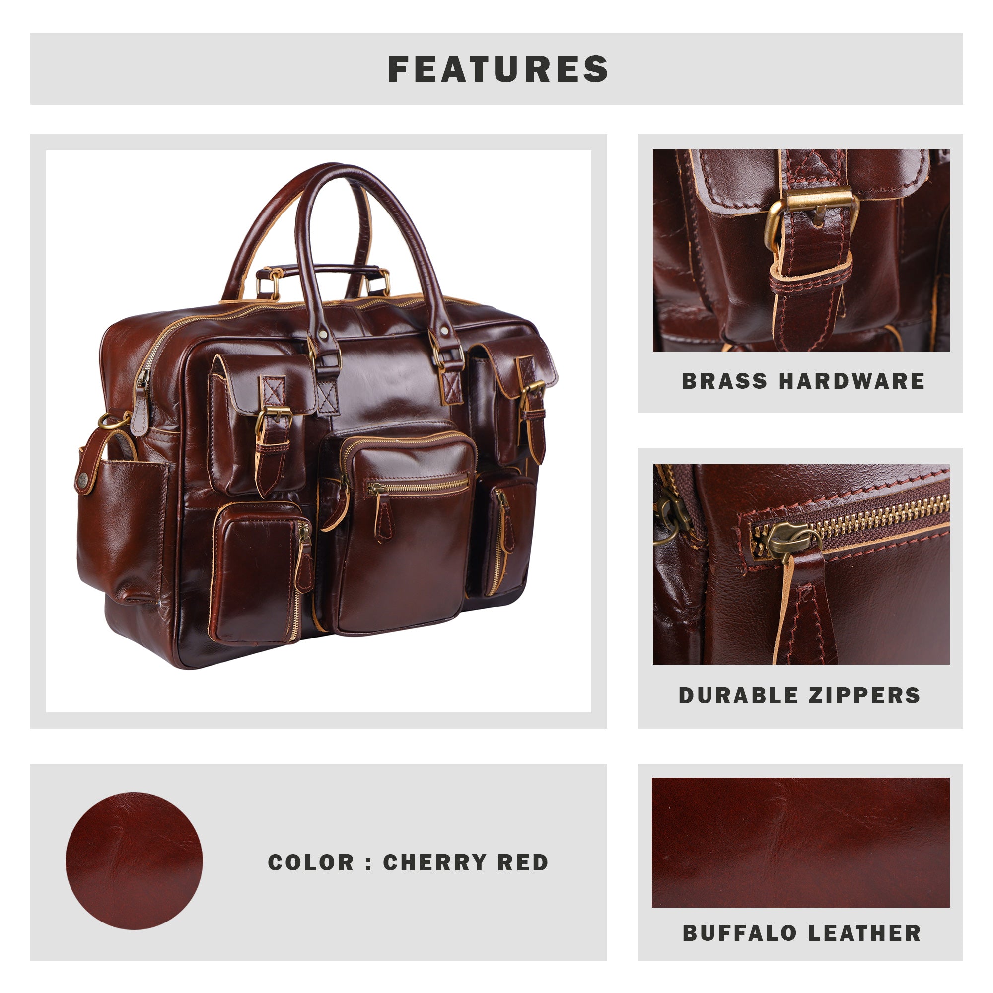 Norman Lustrous Briefcase thumbnail 6