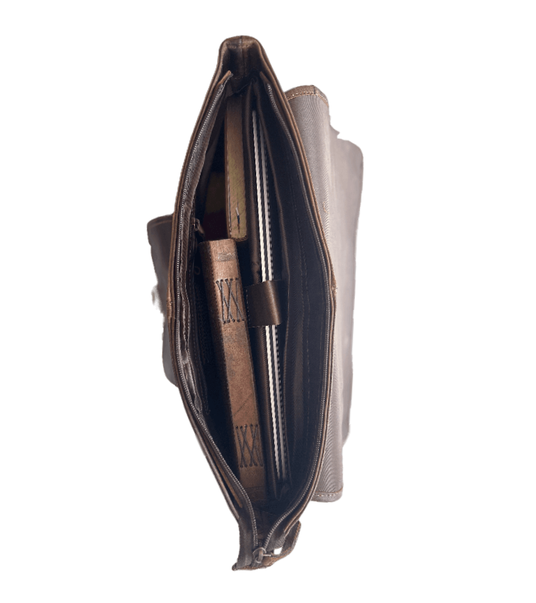 Laptop Bags Brown Leather thumbnail 3