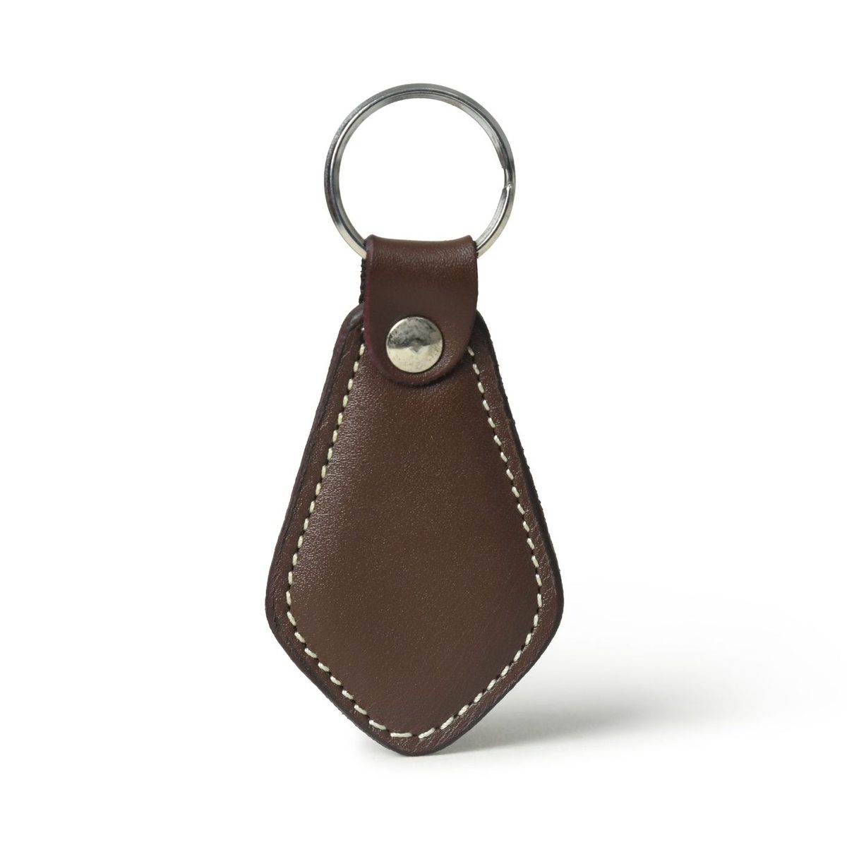 Genuine Leather Geometric Keychain thumbnail 2