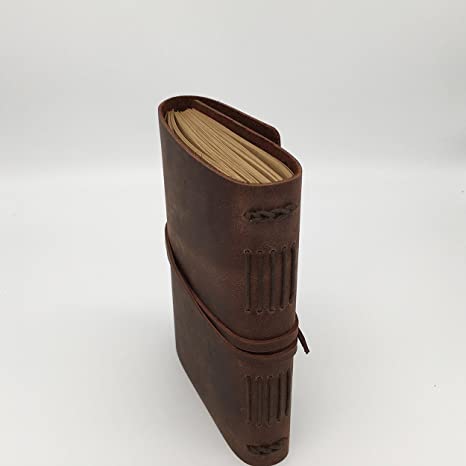 IndiFash Leather Journal Writing Notebook - Genuine Leather Bound Daily Notepad for Men & Women thumbnail 2