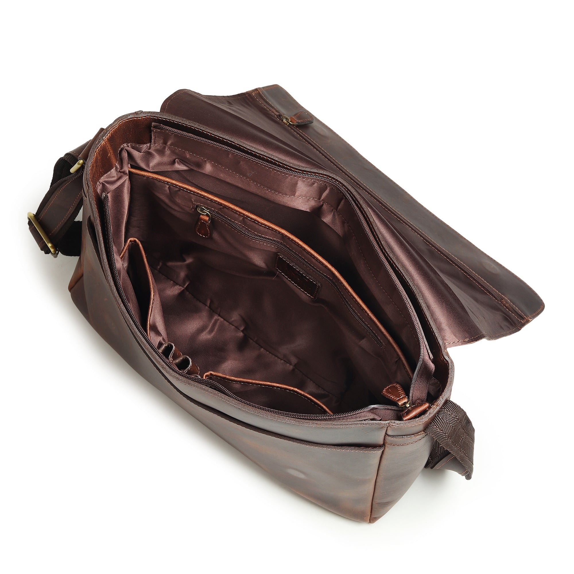 Genuine Sitka Leather Laptop Bag thumbnail 5