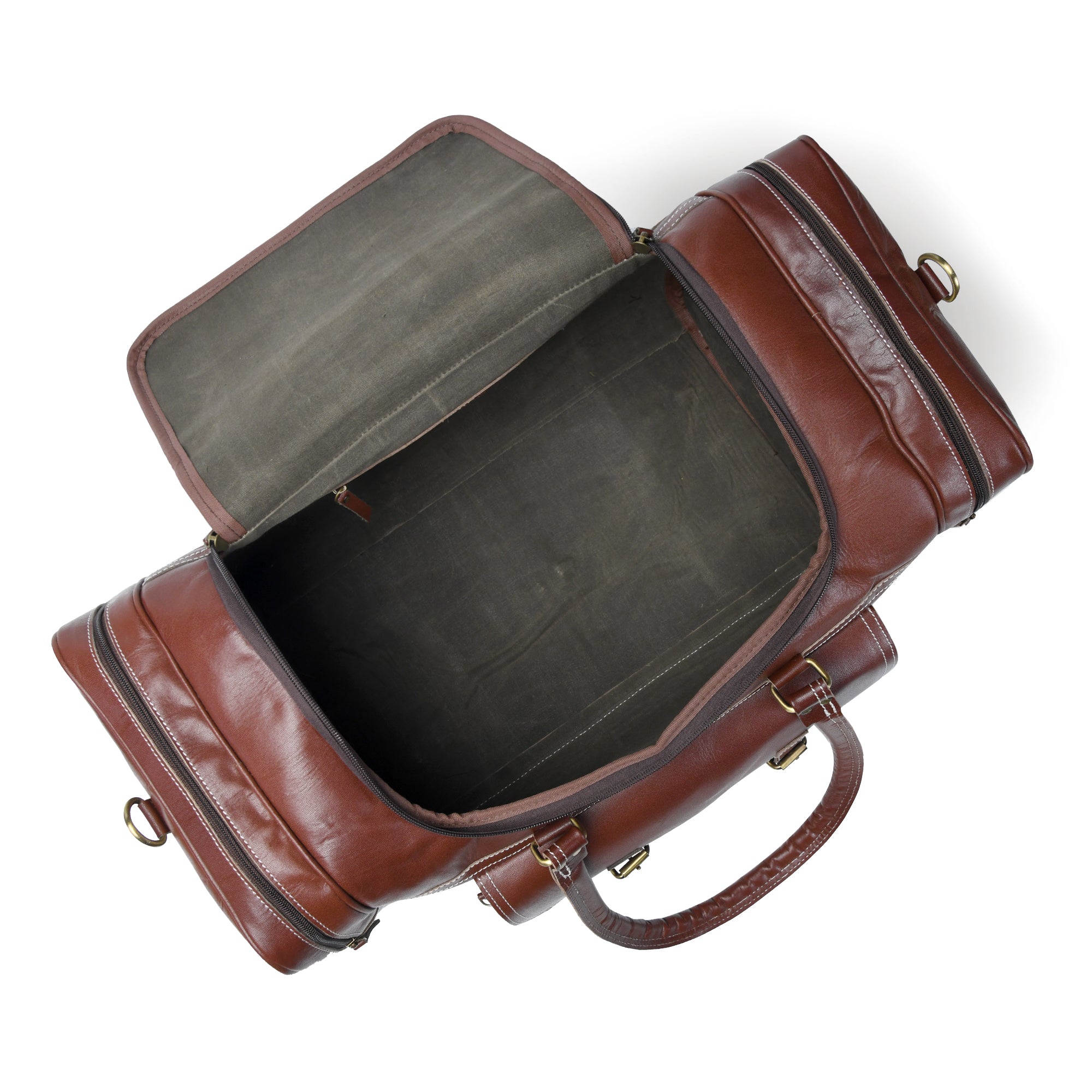 Genuine Leather Travel Duffle Bag thumbnail 23