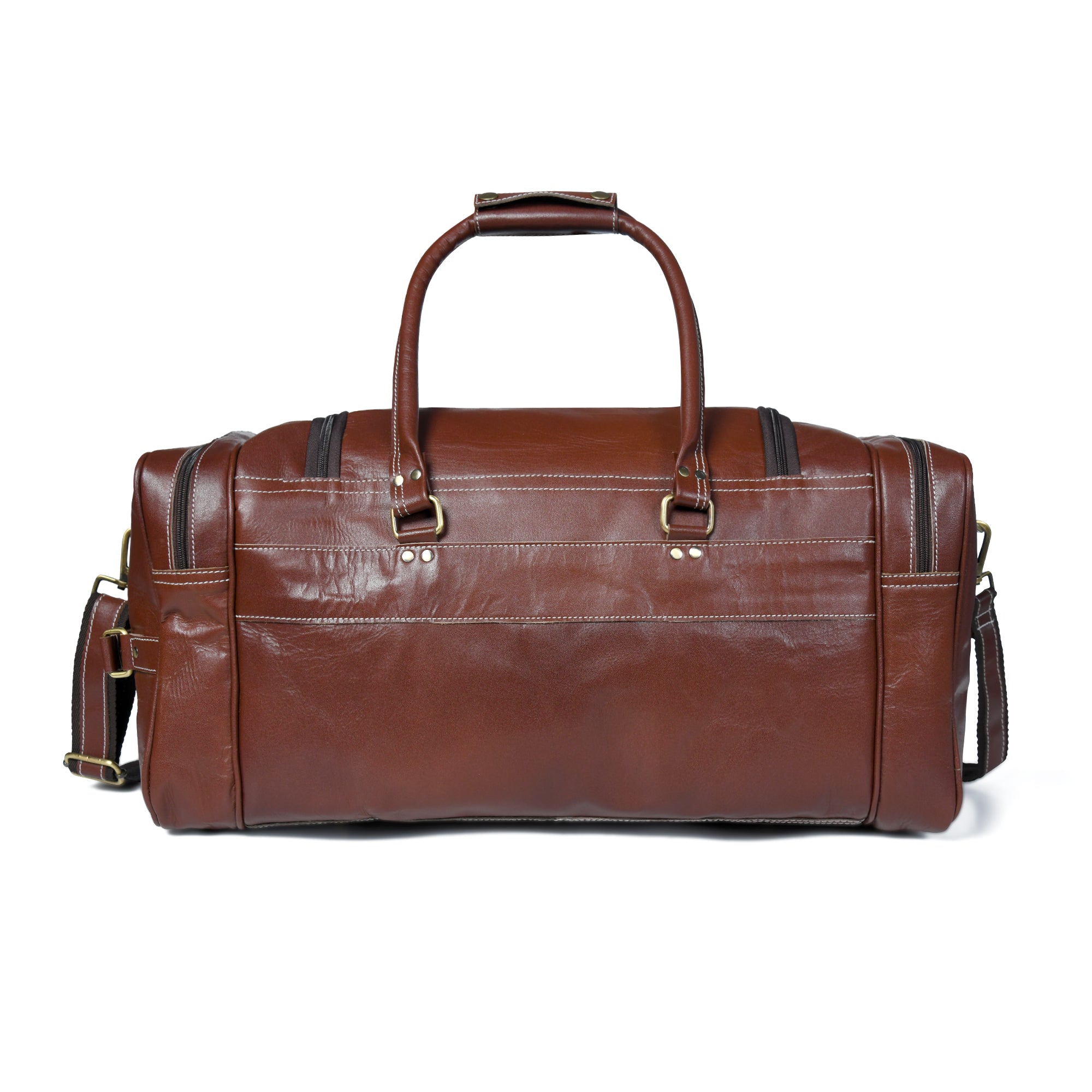Genuine Leather Travel Duffle Bag thumbnail 34