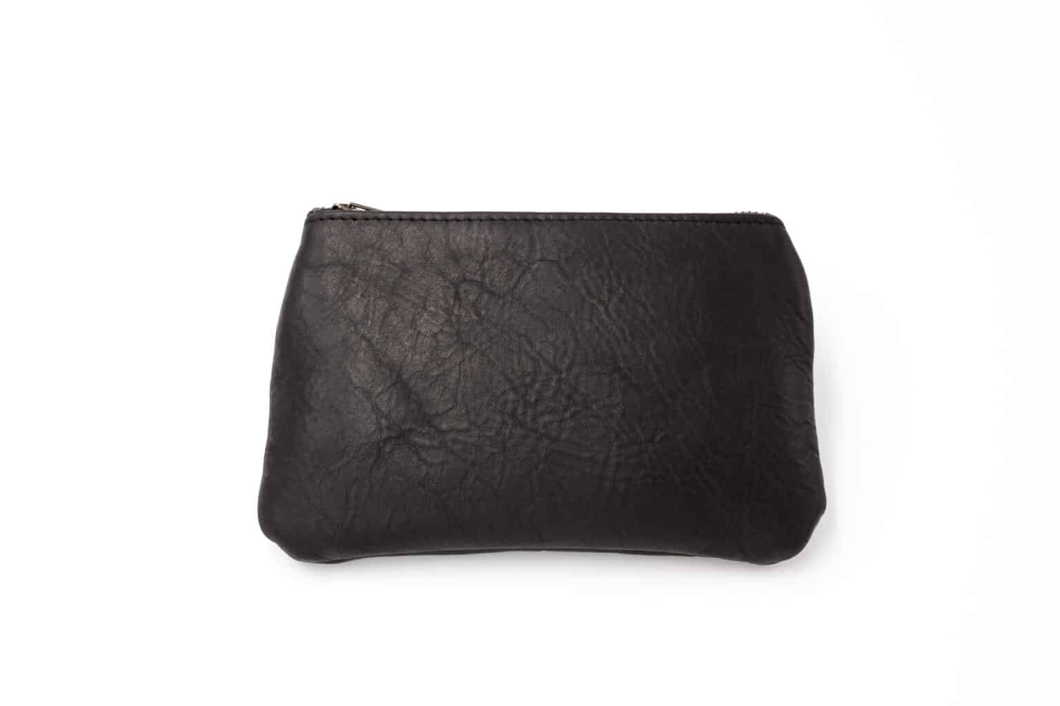 Genuine Leather Zipper Clutch Purse thumbnail 3