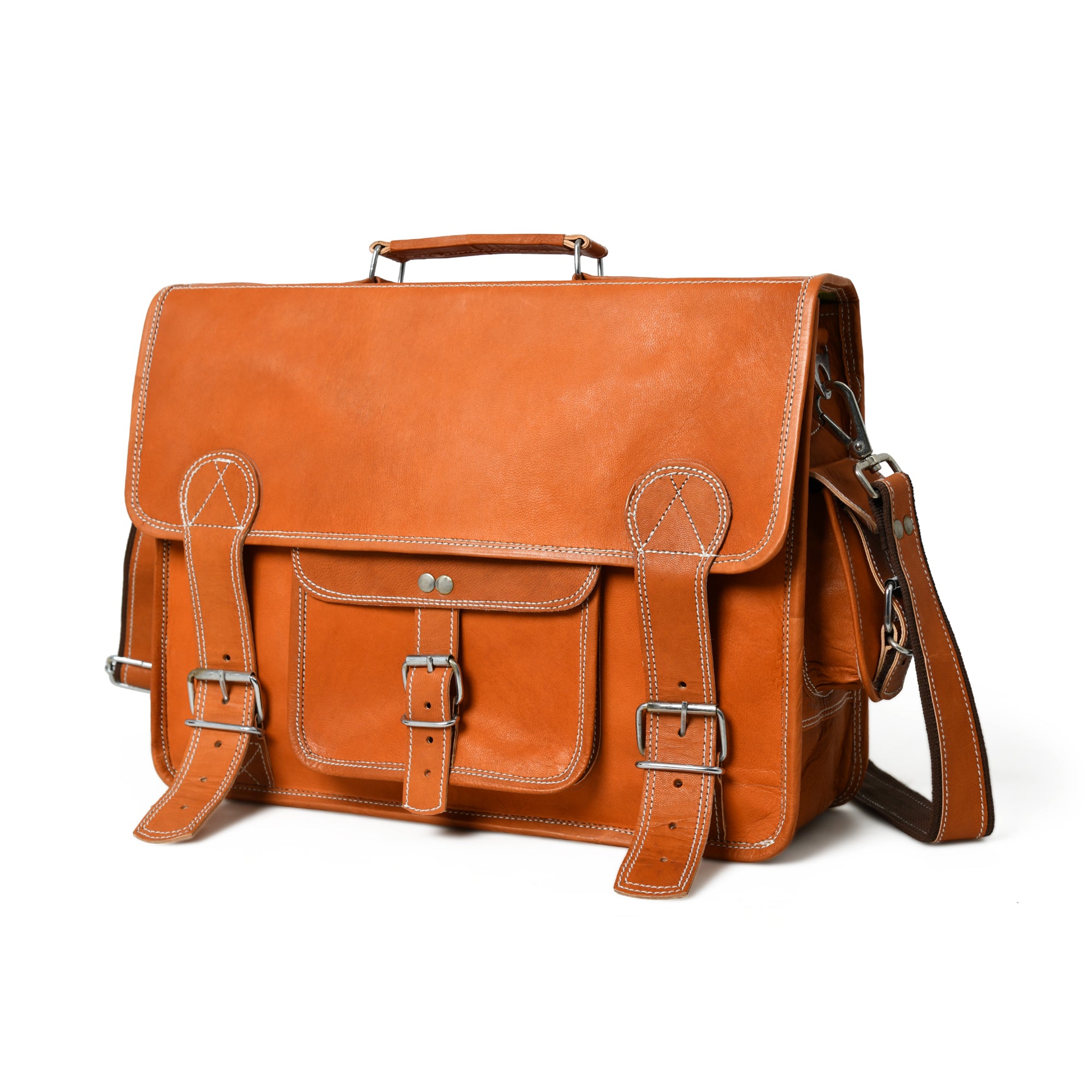 Ginger Grip Leather Briefcase thumbnail 2