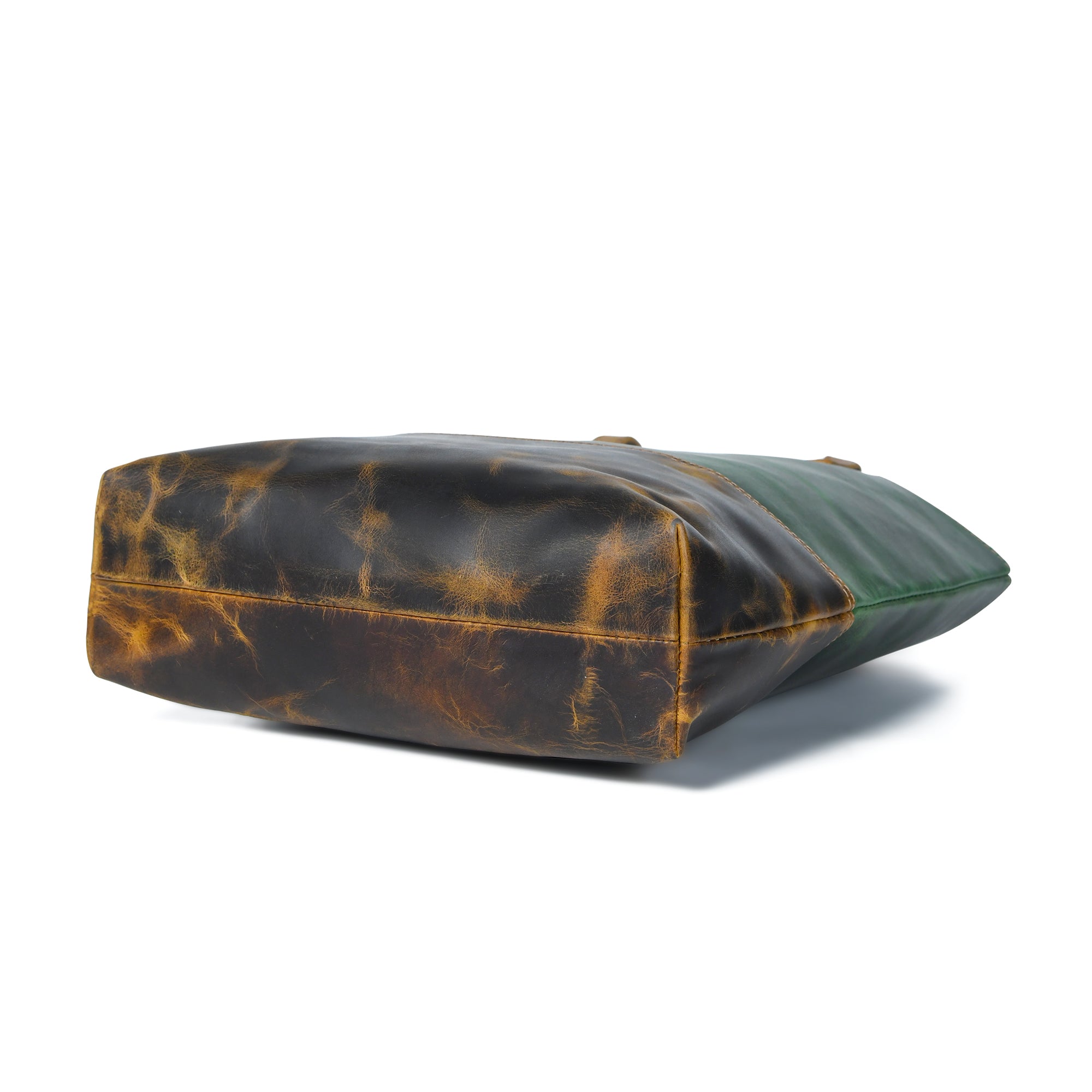 Green Women's Leather Tote thumbnail 5