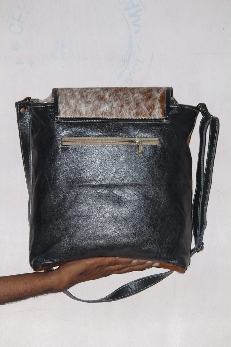 Hairon Leather Crossbody Tote Bag thumbnail 2