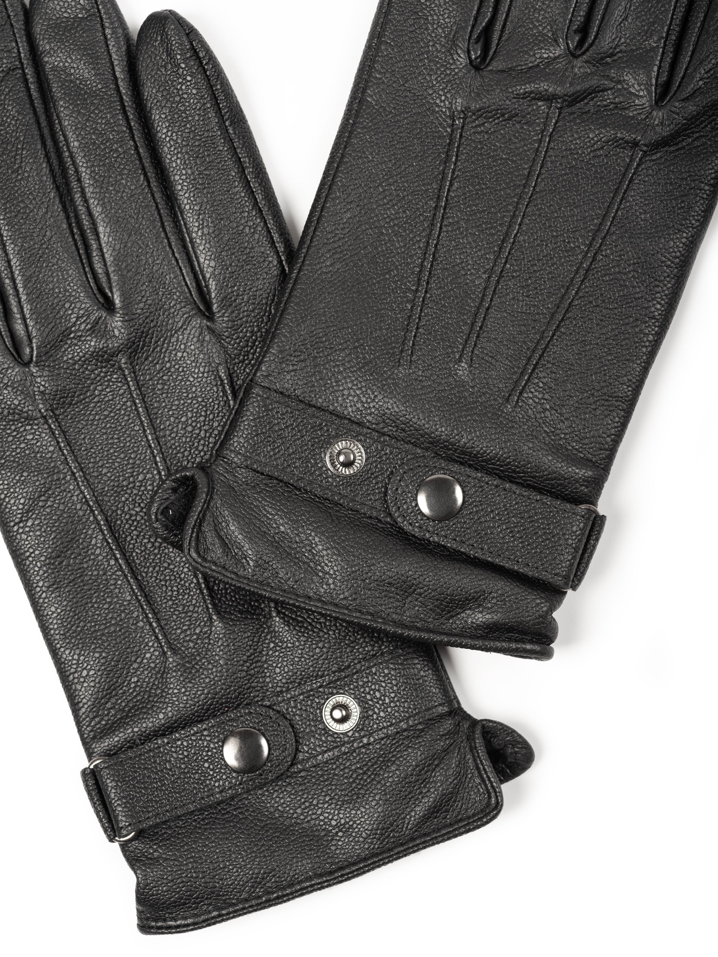 Bikers Leather Gloves - Touch Button thumbnail 4
