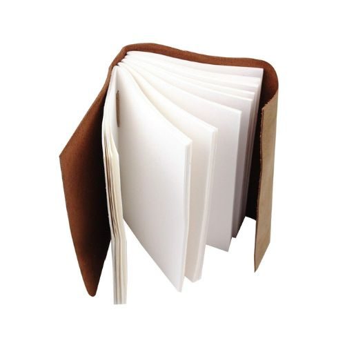 IndiFash - Leather Diary - Antique Handmade Leather Heart of Hearts Bound Notepad for Men and Women Plain Paper Travel Diary and Notebooks to Write 7 x 5 Inch (Camel Brown) thumbnail 5