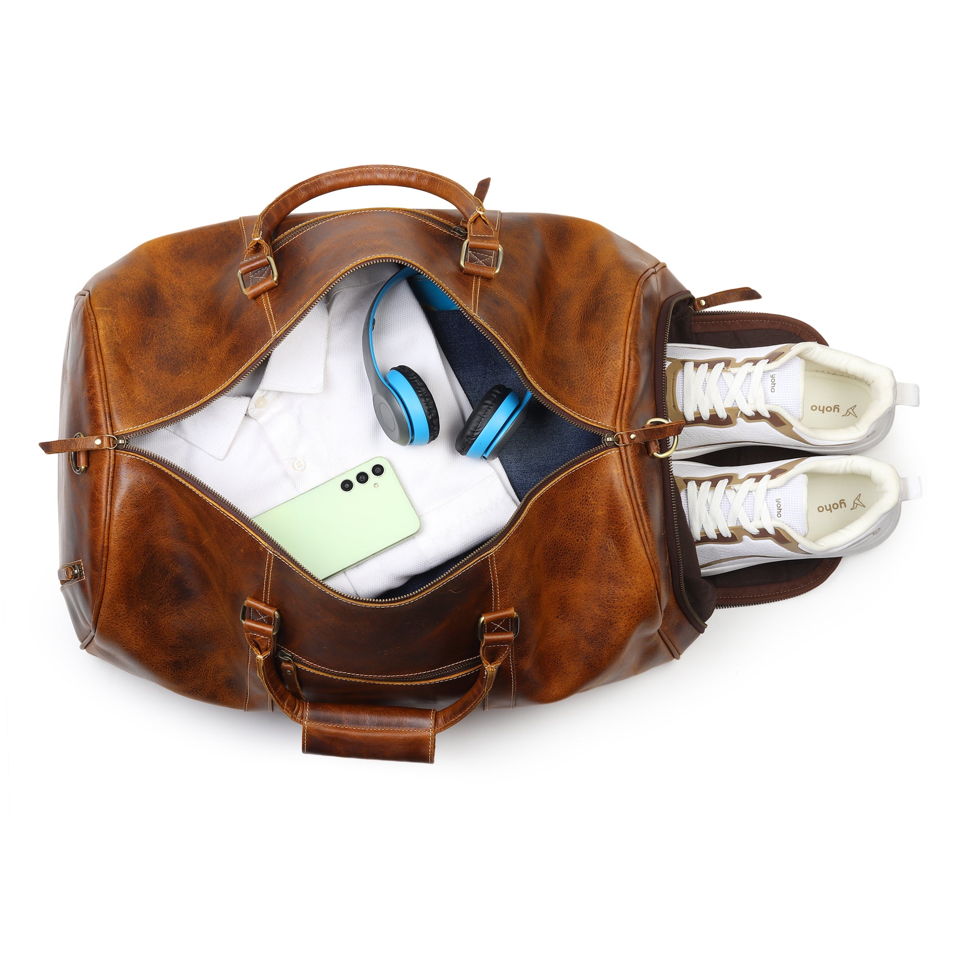 Heritage Buffalo Leather Duffel Bag thumbnail 18