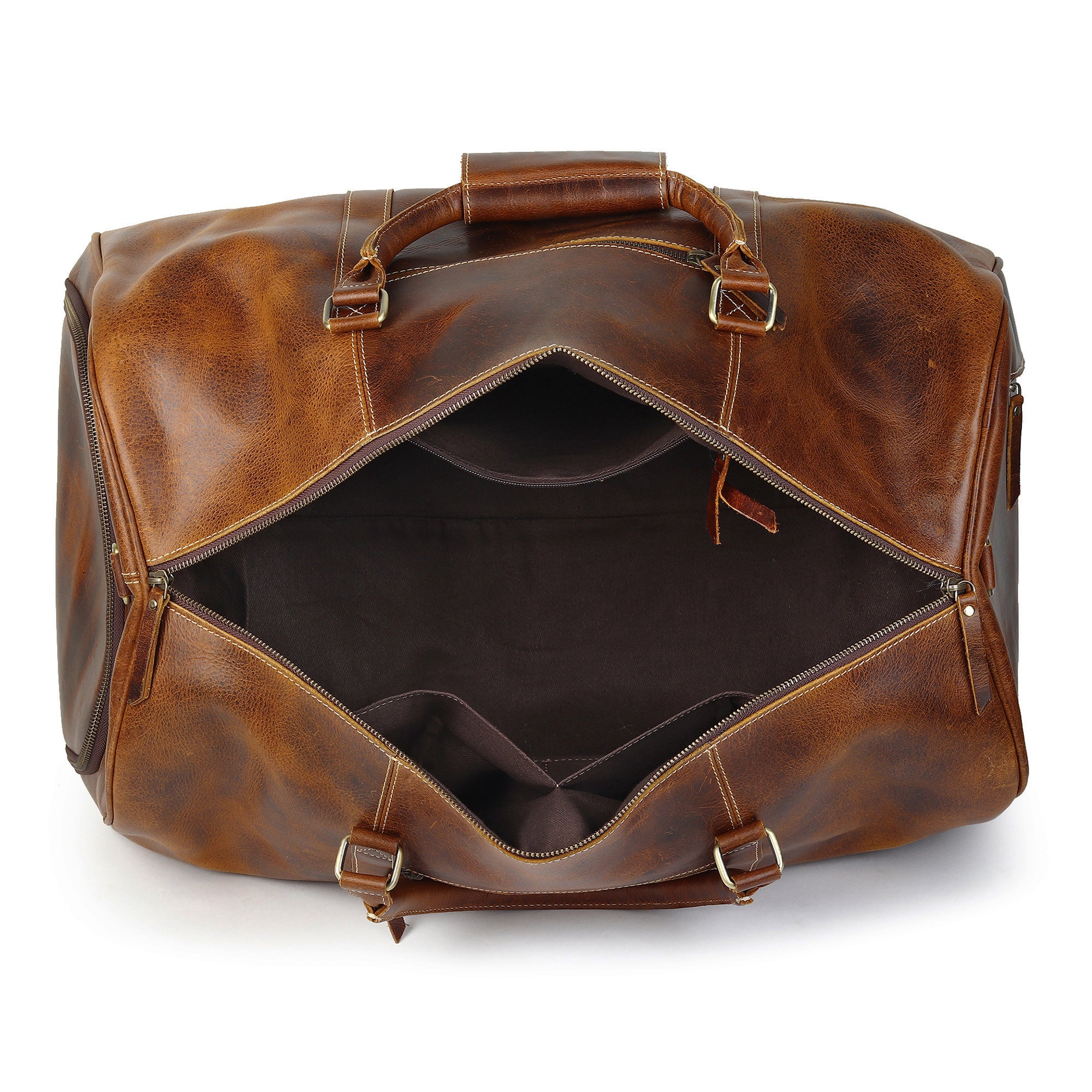 Heritage Buffalo Leather Duffel Bag thumbnail 6
