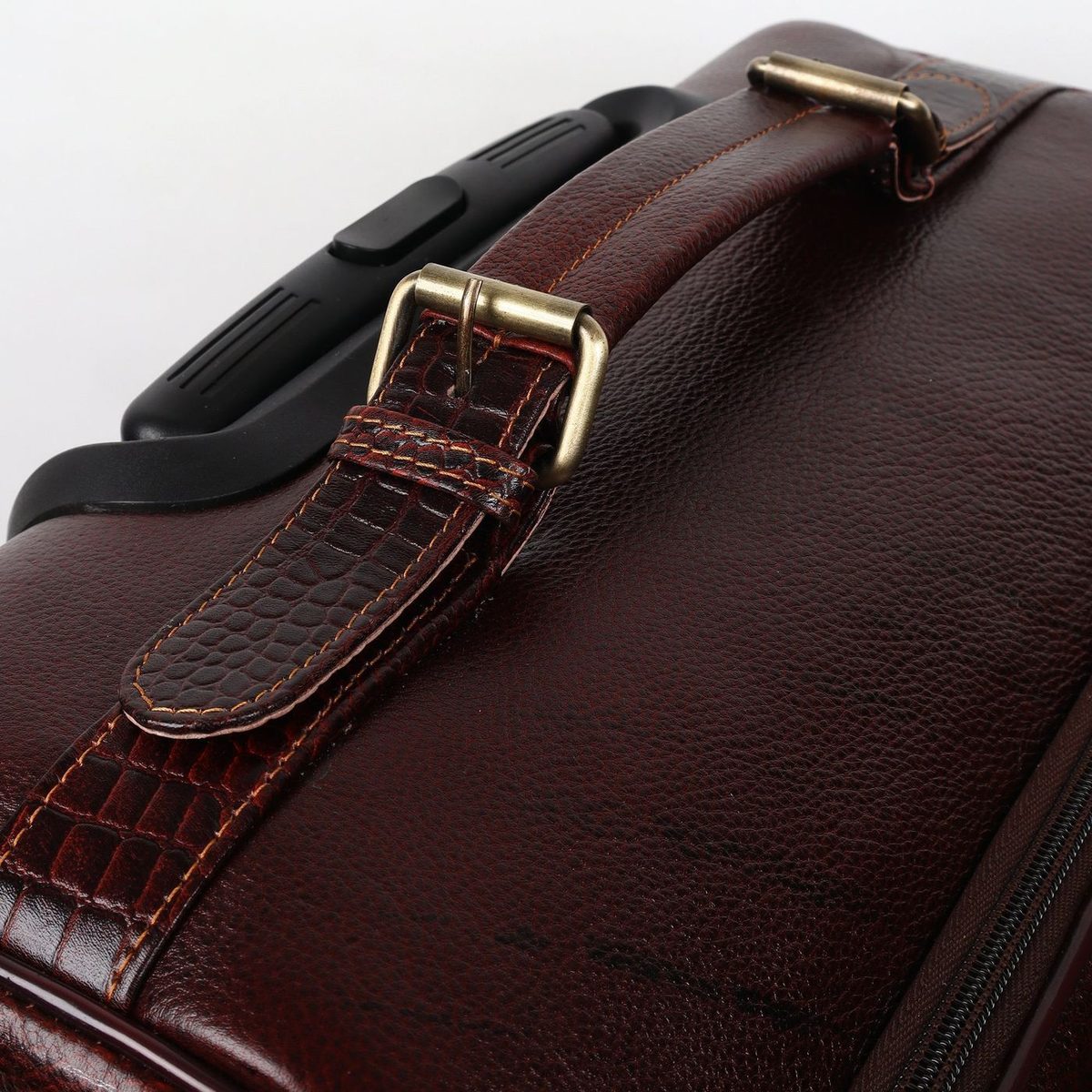 Horizon Leather Trolley Suitcase, Brown thumbnail 10