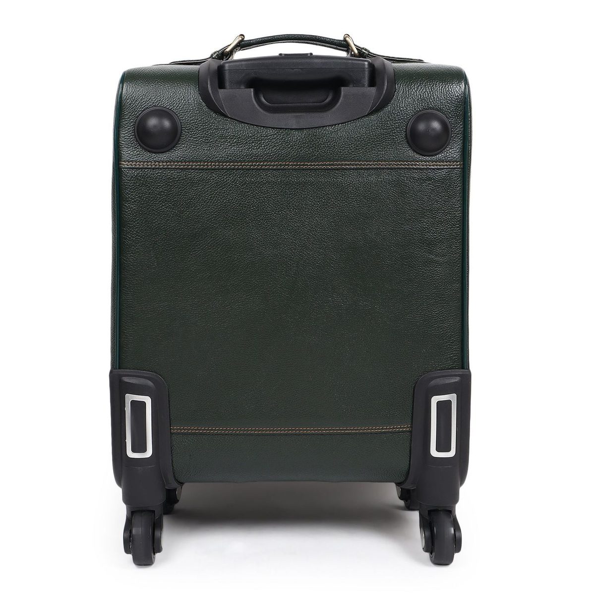 Horizon Leather Trolley Suitcase, Green thumbnail 5