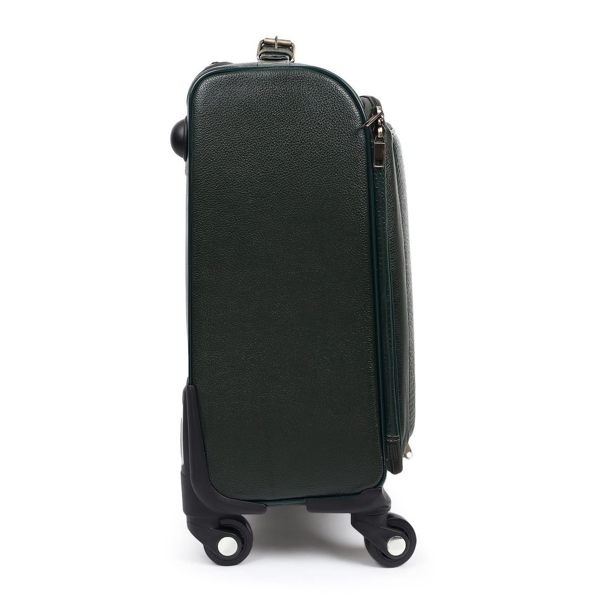Horizon Leather Trolley Suitcase, Green thumbnail 7
