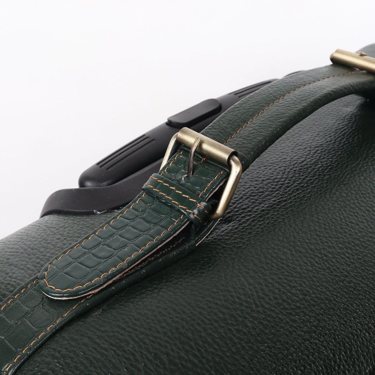 Horizon Leather Trolley Suitcase, Green thumbnail 9