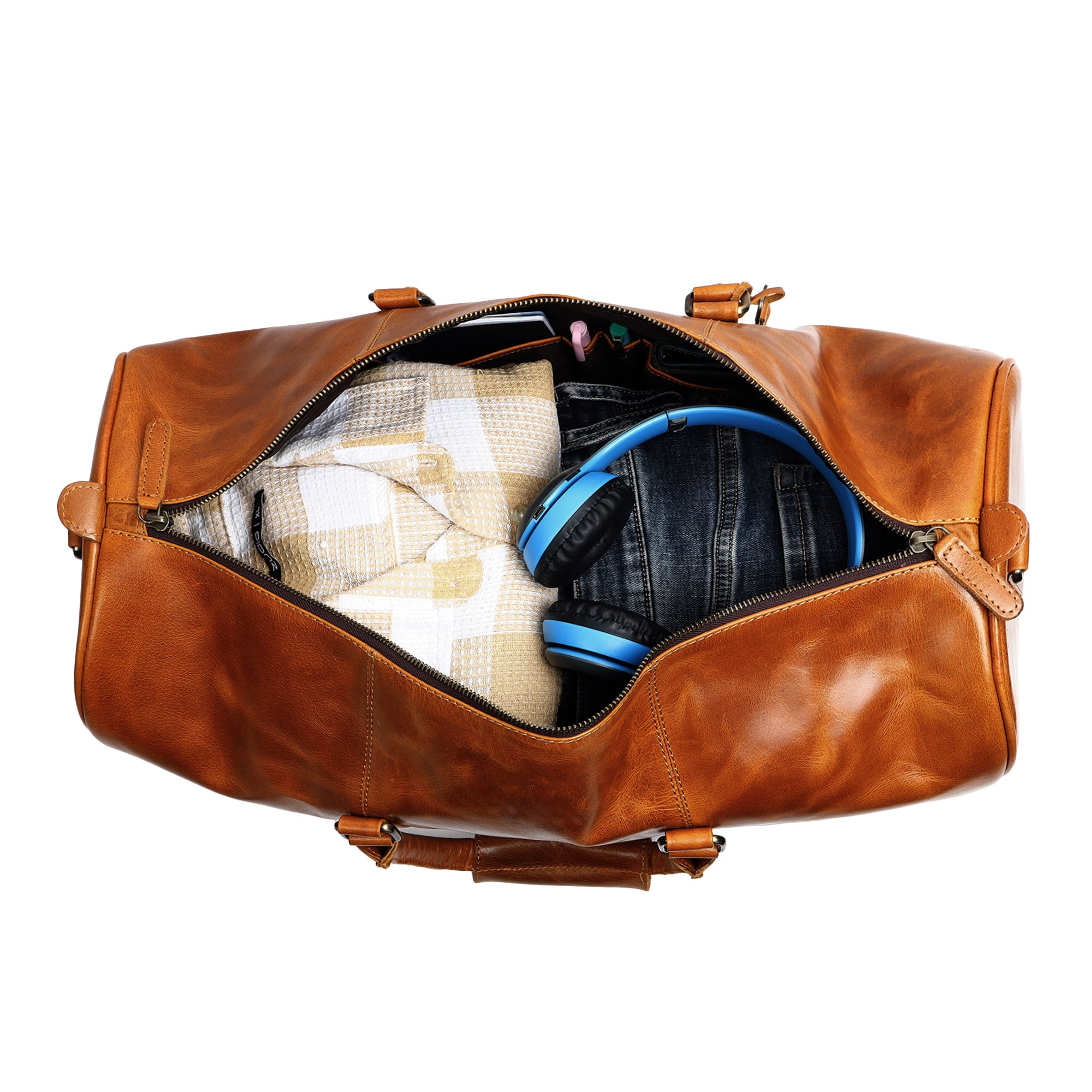 Hudson Leather Duffle Bag thumbnail 4