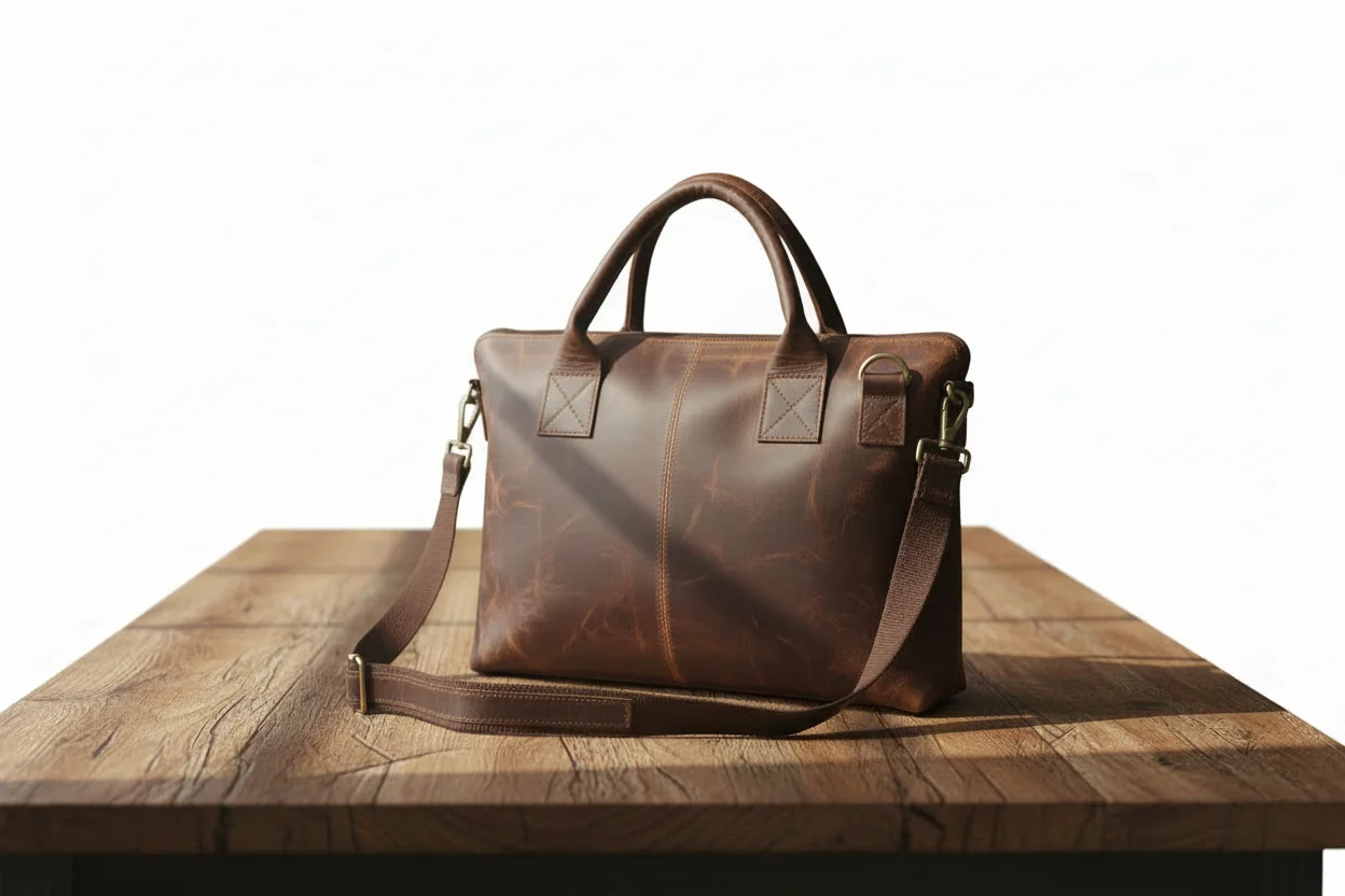 IndiFash - 12″16 Handcrafted Leather Women’s Tote Bag | 100% Genuine Leather