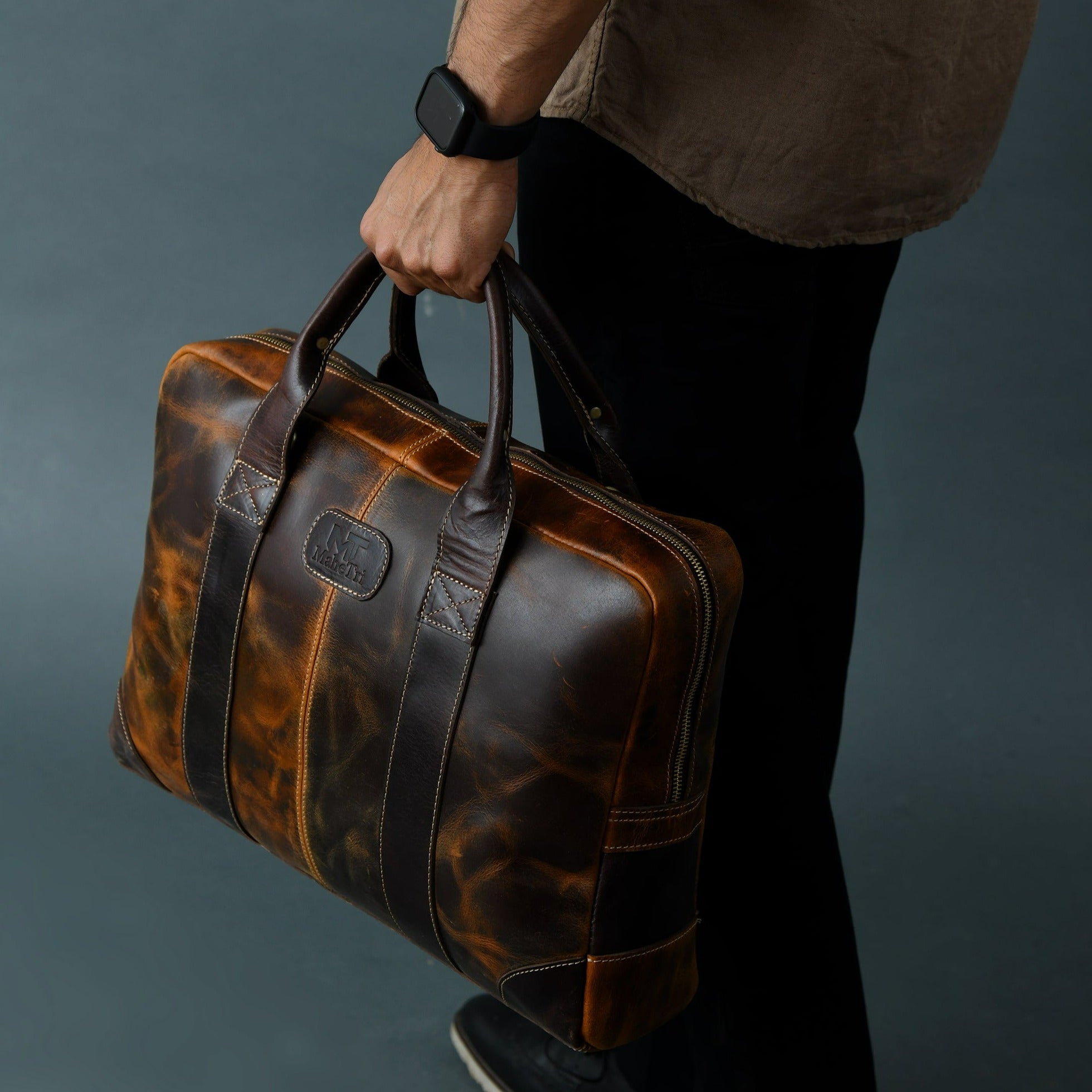 Indifash Brown Jefferson Briefcase thumbnail 13