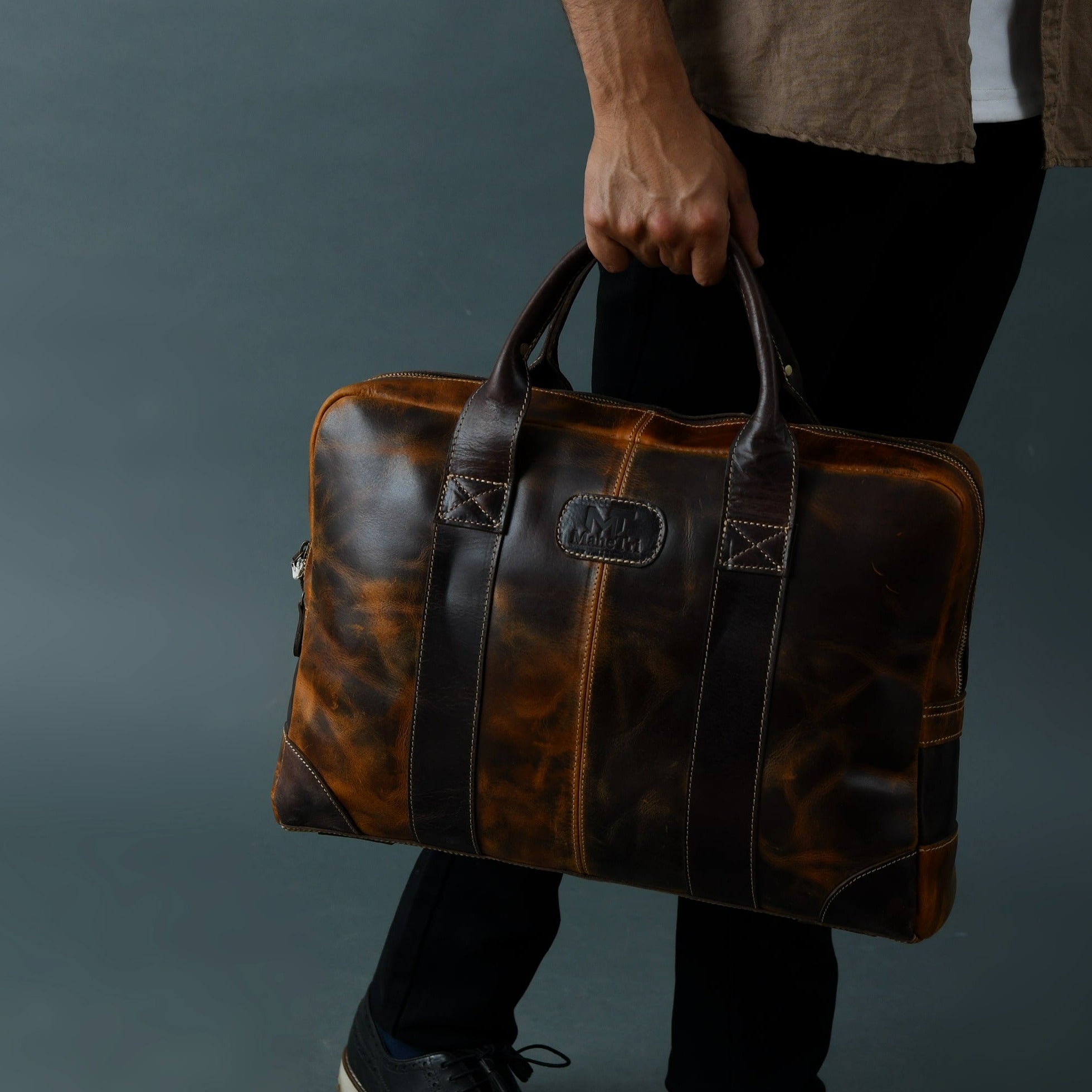 Indifash Brown Jefferson Briefcase thumbnail 17