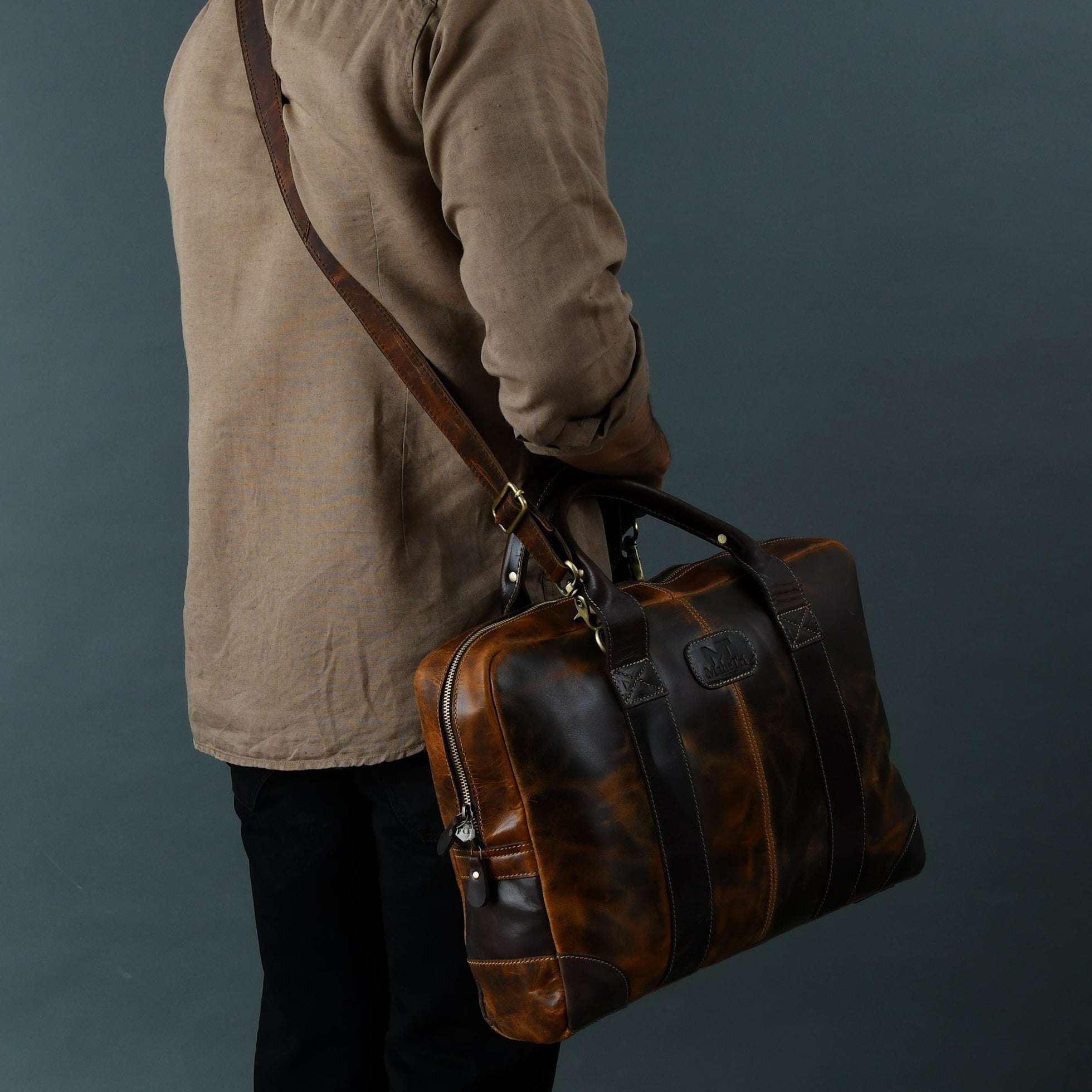 Indifash Brown Jefferson Briefcase thumbnail 5