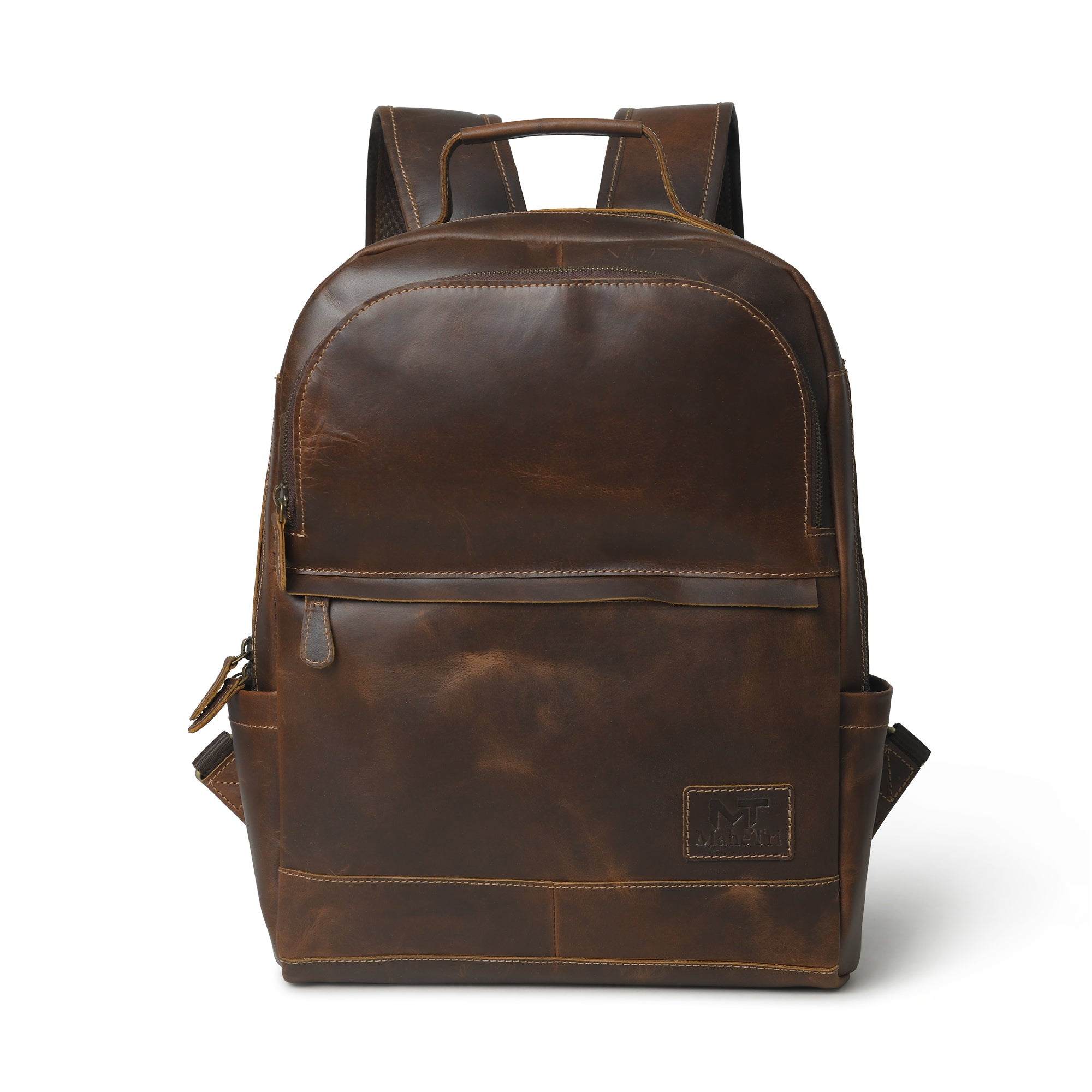 Indifash Cambridge Unisex Buffalo Leather Backpack