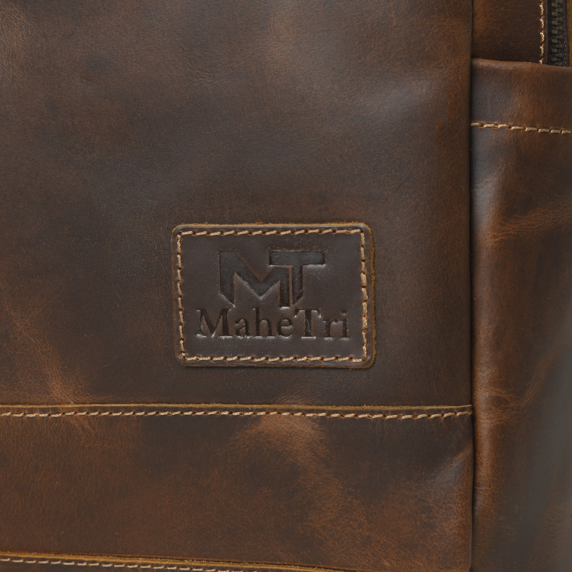 Indifash Cambridge Unisex Buffalo Leather Backpack thumbnail 11