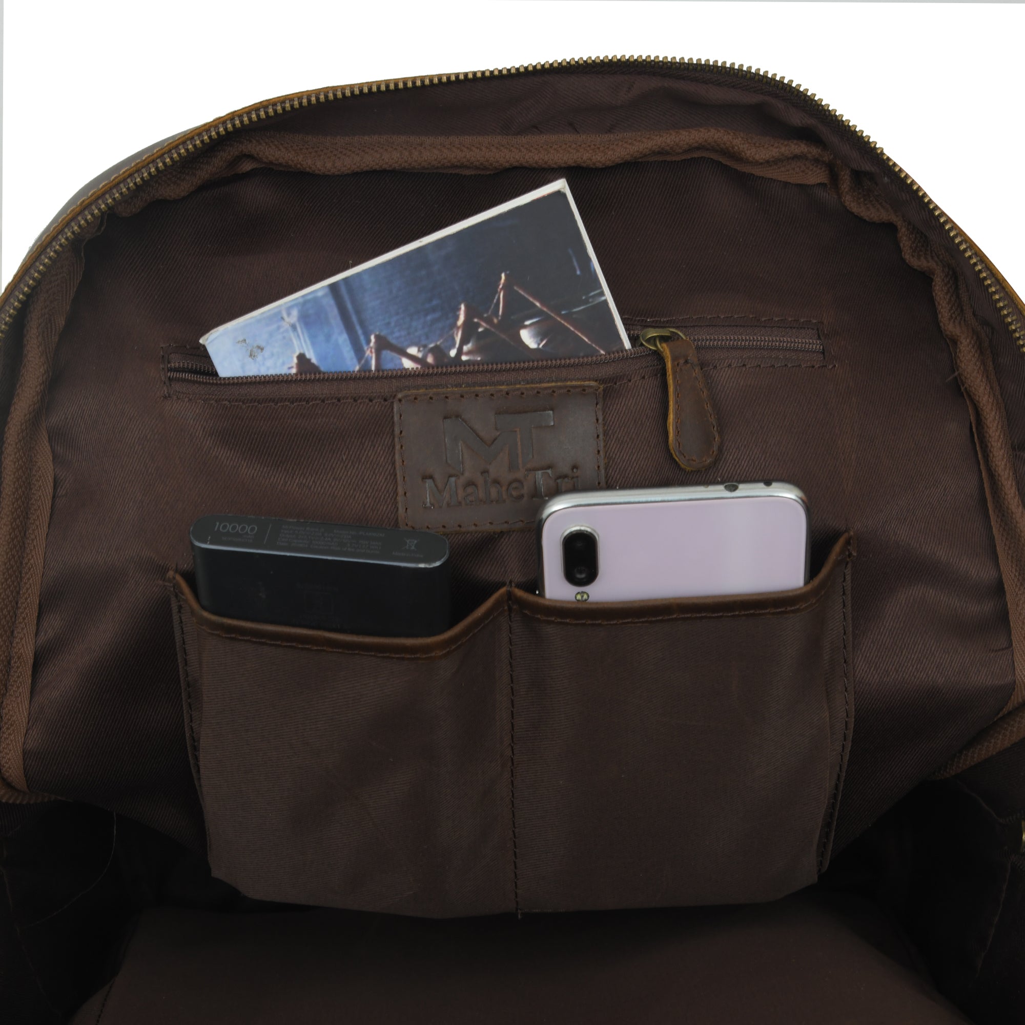 Indifash Cambridge Unisex Buffalo Leather Backpack thumbnail 14