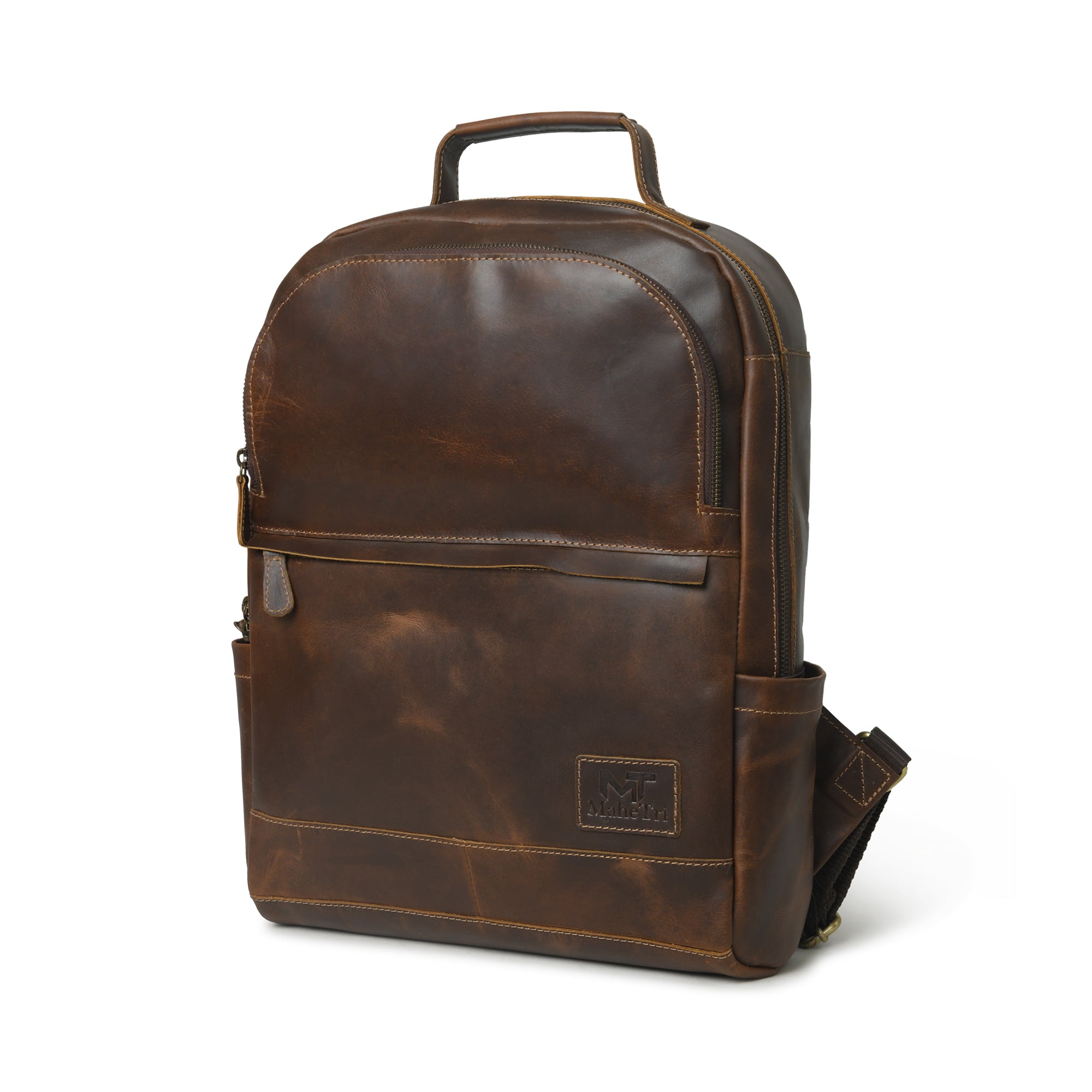 Indifash Cambridge Unisex Buffalo Leather Backpack thumbnail 5