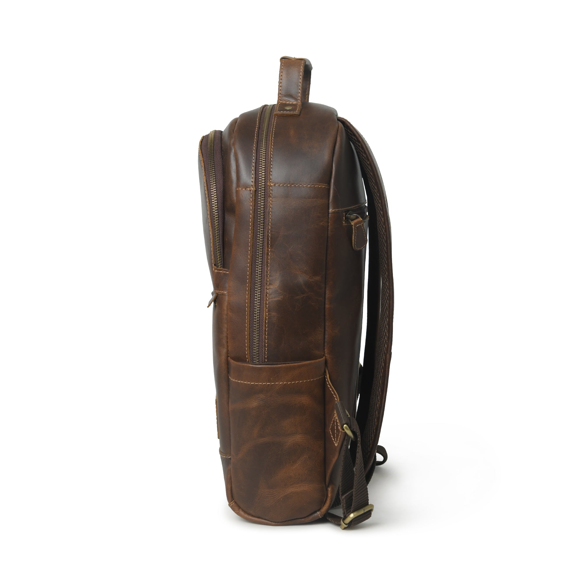 Indifash Cambridge Unisex Buffalo Leather Backpack thumbnail 8