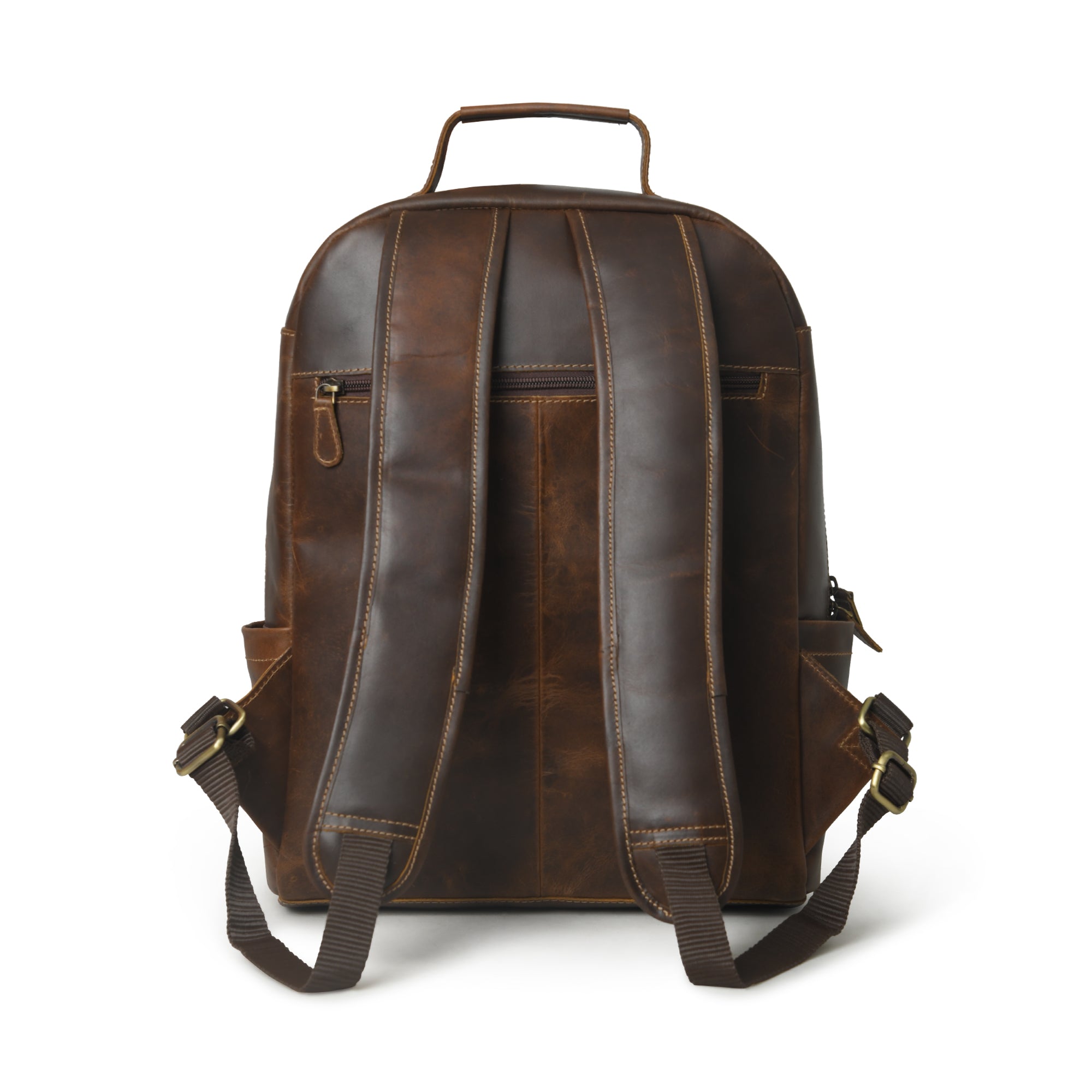 Indifash Cambridge Unisex Buffalo Leather Backpack thumbnail 9