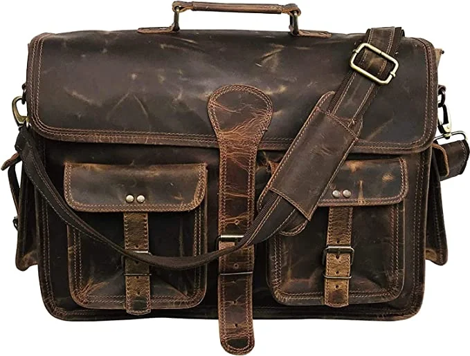 IndiFash Large Duffel Luggage leather Travel Bag Duffel bag