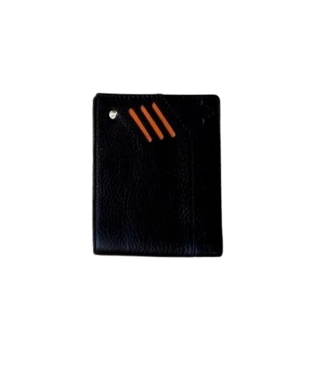 IndiFash RFID Protected Genuine High Quality Leather Wallet for Men ( Black )