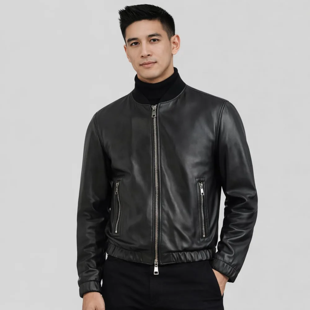 Ishanya Genuine Leather Jacket for Men
