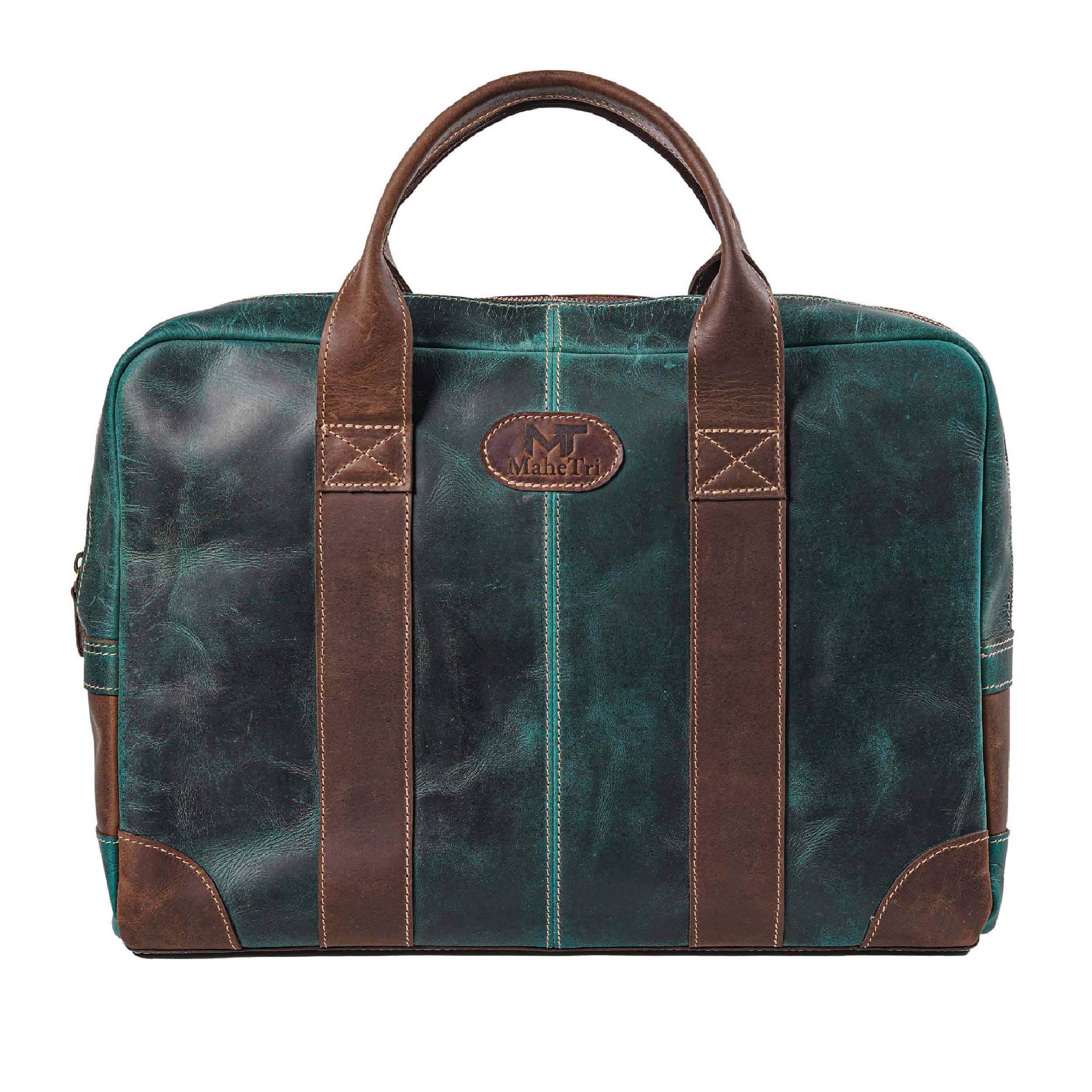 Indifash Jefferson Briefcase - Green thumbnail 8