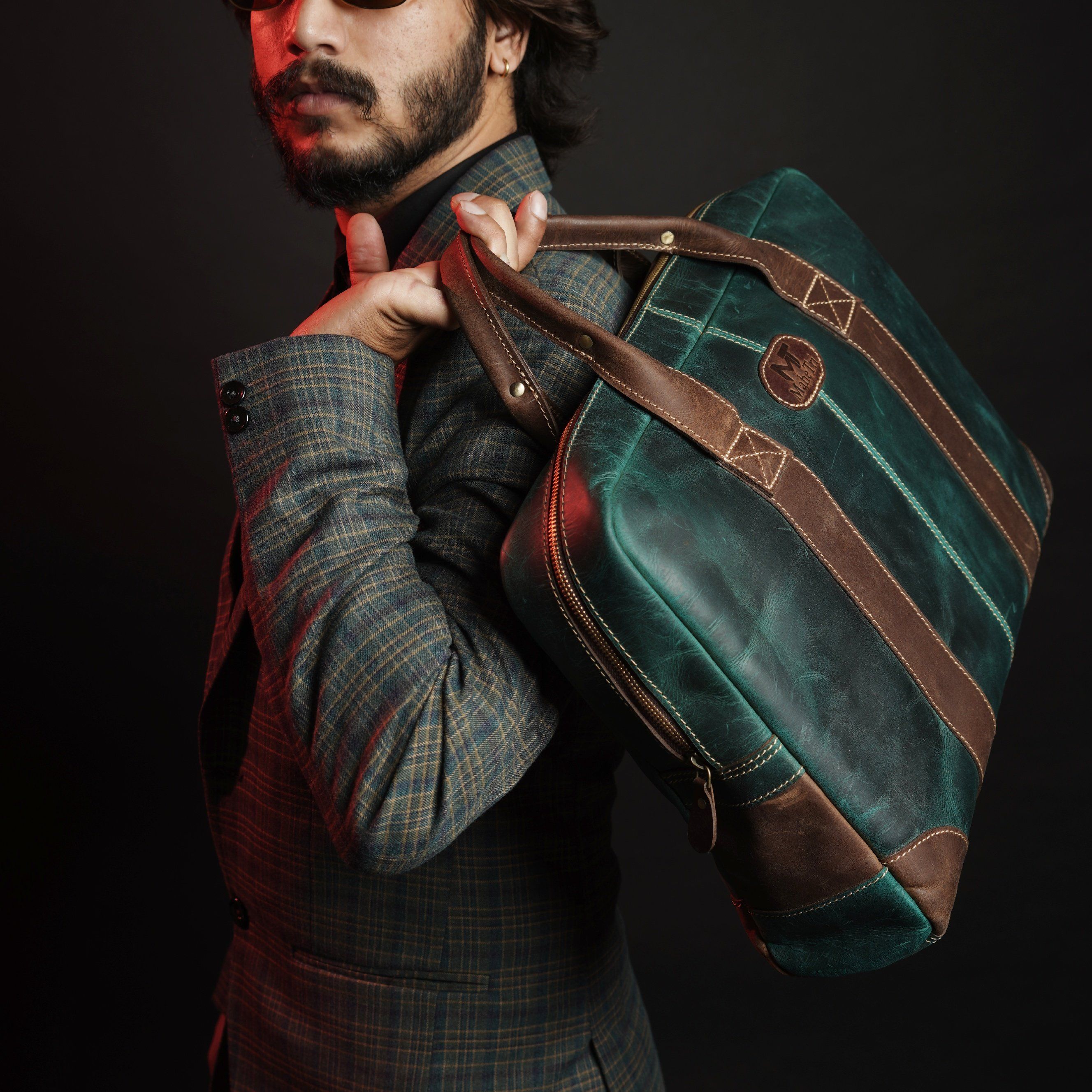 Indifash Jefferson Briefcase - Green thumbnail 9