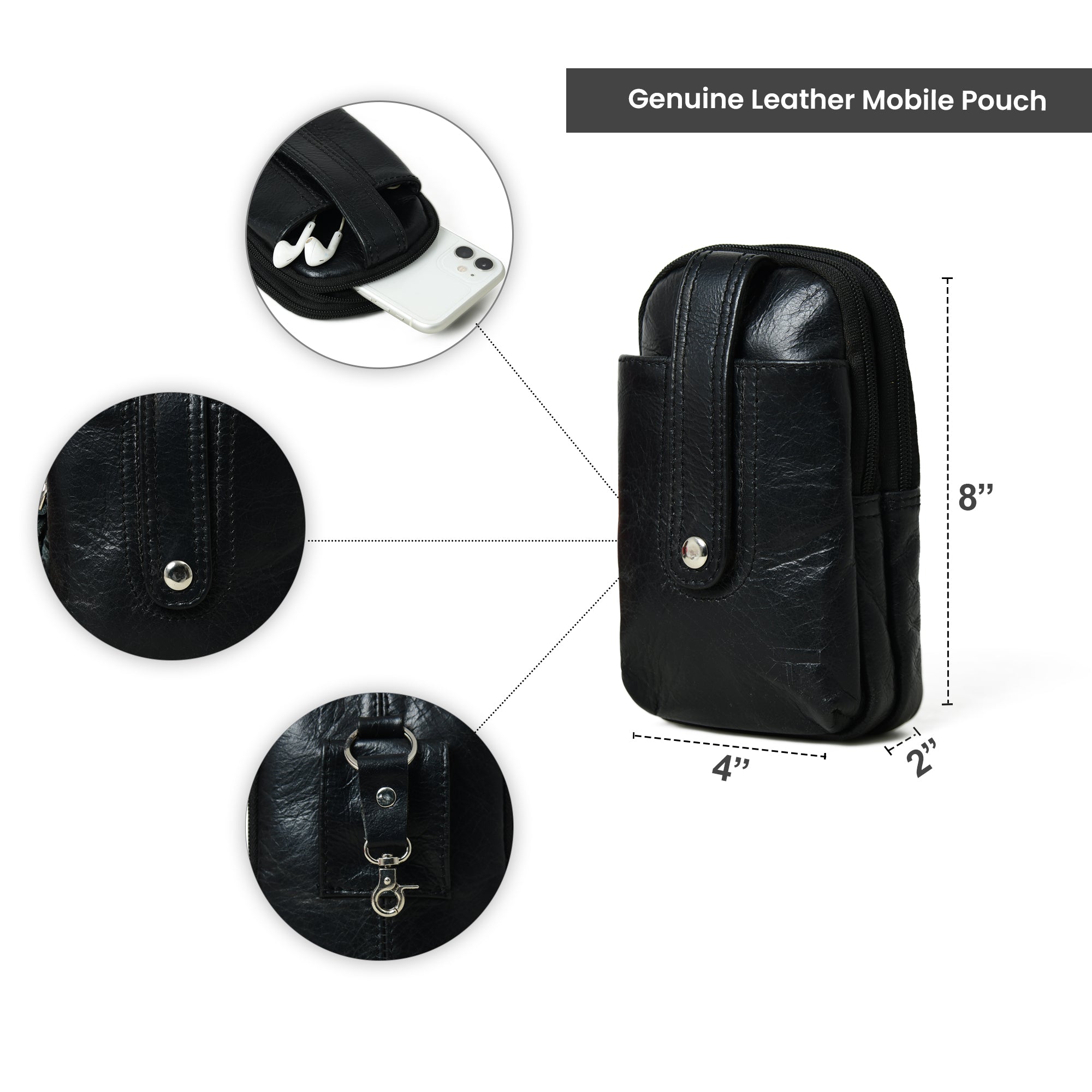Jet-Set Organizer: Leather Phone Pouch thumbnail 23
