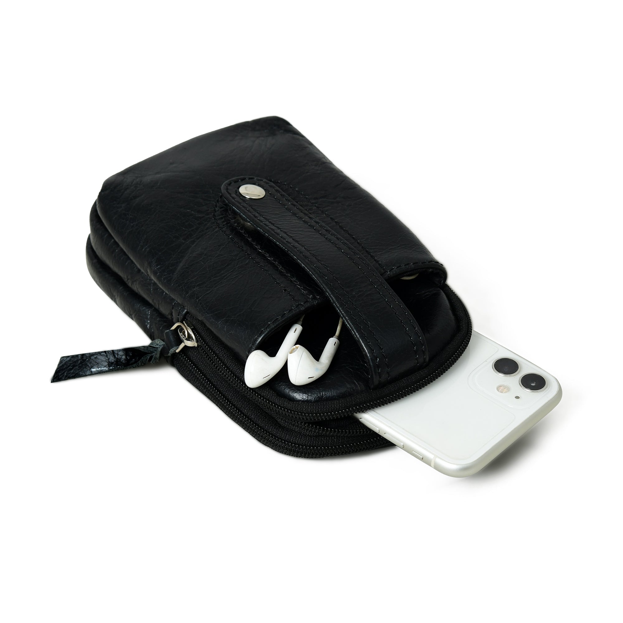 Jet-Set Organizer: Leather Phone Pouch thumbnail 9