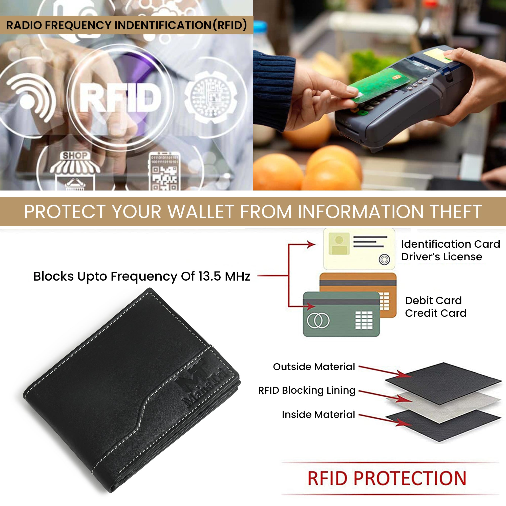 Judson Bi-Fold Wallet - Black thumbnail 5