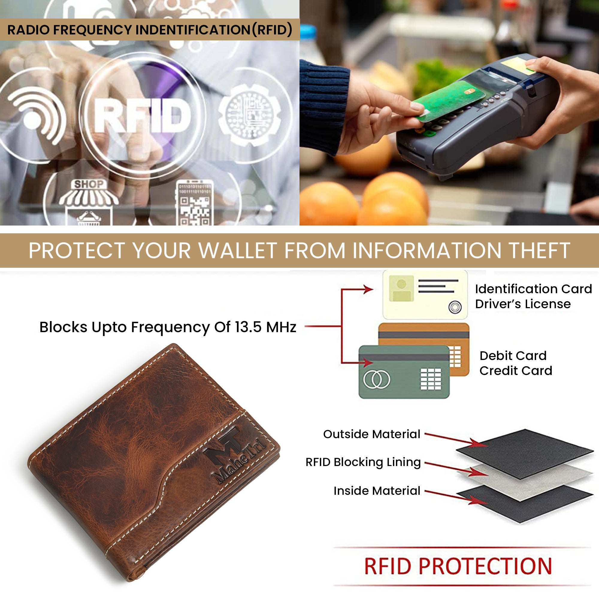 Judson Bi-Fold Wallet - Brown thumbnail 5