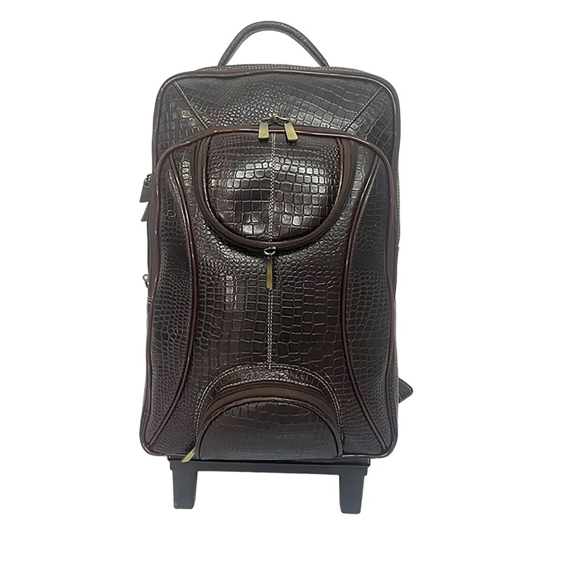 Leather Backpack For men office use with laptop compartment (Brown)