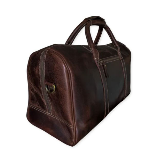 Leather Brown Duffle Bag thumbnail 2