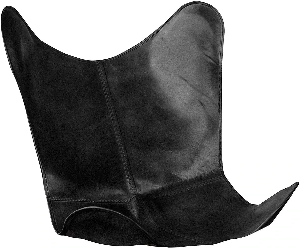 Butterfly chair black cover Buffalo leather thumbnail 5