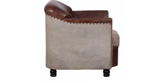 Leather Canvas Polo Sofa thumbnail 3